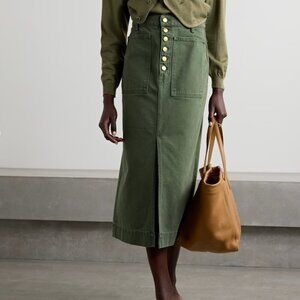 30% OFF. NEW Ulla Johnson Green denim skirt. Juniper wash.